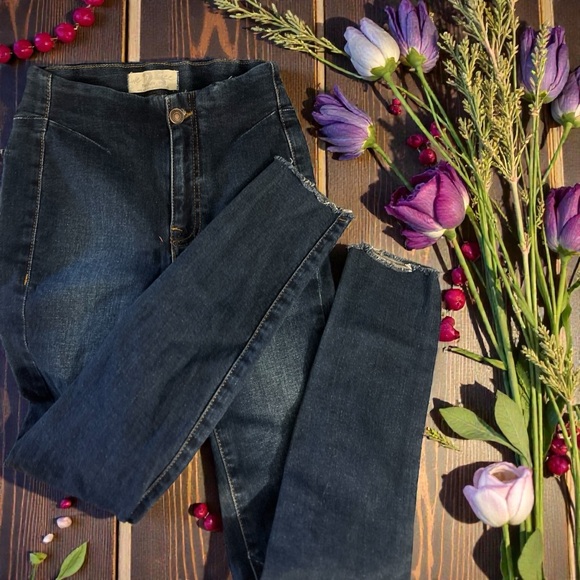 Free People Miles Away High Waist Cropped Skinny Jeans - Picture 6 of 14